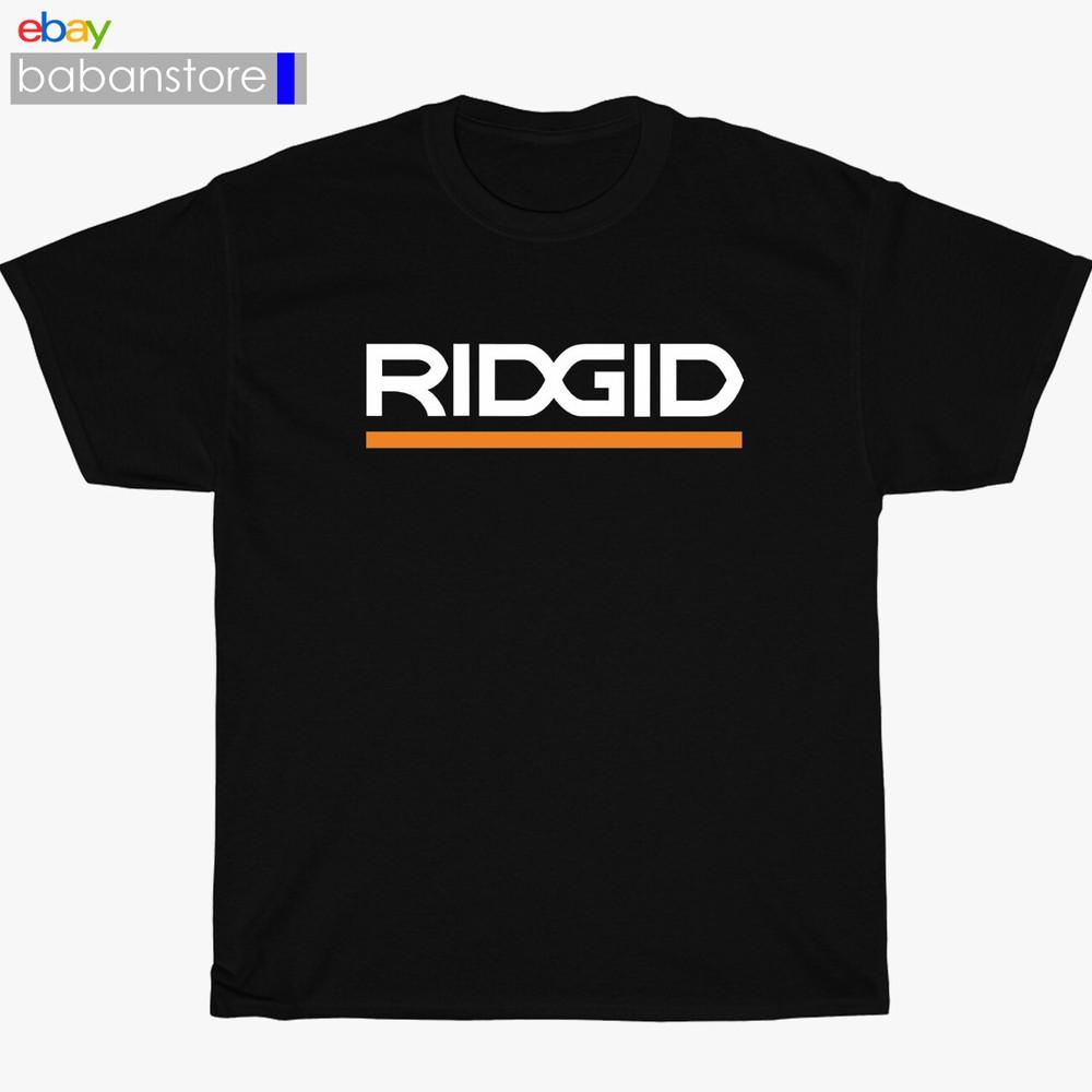 New RIDGID Tools Logo Black/White/Gr<wbr/>ey/Navy TShirt Size S5XL Unisex T-Shirt