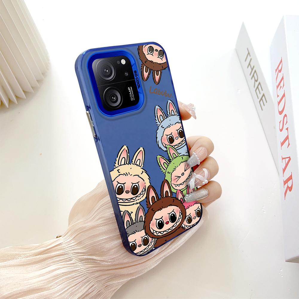 Custodia rigida antiurto anticaduta con motivo dipinto, argento colorato, doppia faccia, per telefono Xiaomi Redmi Poco