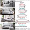 Stretch Velvet Sofa Covers for 1/2/3/4 Seater Couch Covers Thick Soft Plush Sofa Slipcover for Living Room Furniture Protector