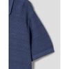 SHIFT.G Paper Yarn Texture Polo Blue