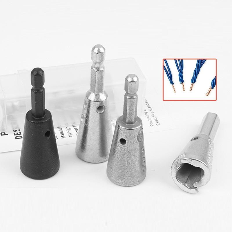 Automatic Quick Wiring Twisting Splitter Metal Electric Wire Twisting Tool Electric Wire Swivel Winding Connector Hand Tools