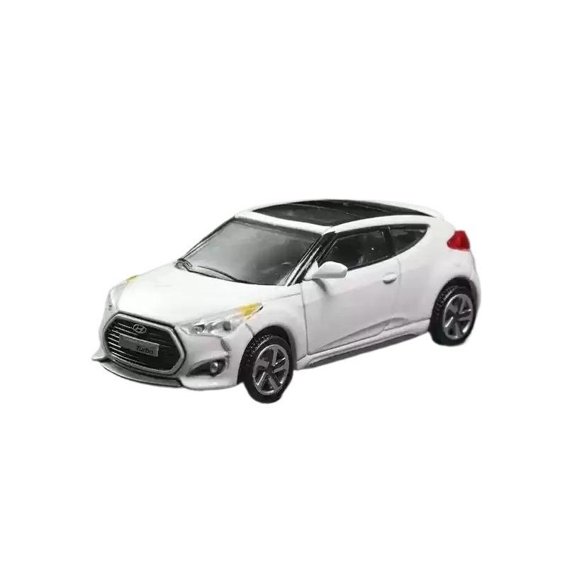 1/64 Hyundai Modern Veloster Turbo Alloy Scale Car Model Diecast Metal Simulation Collection Ornament Miniature Model Car Kid Toy Vehicl