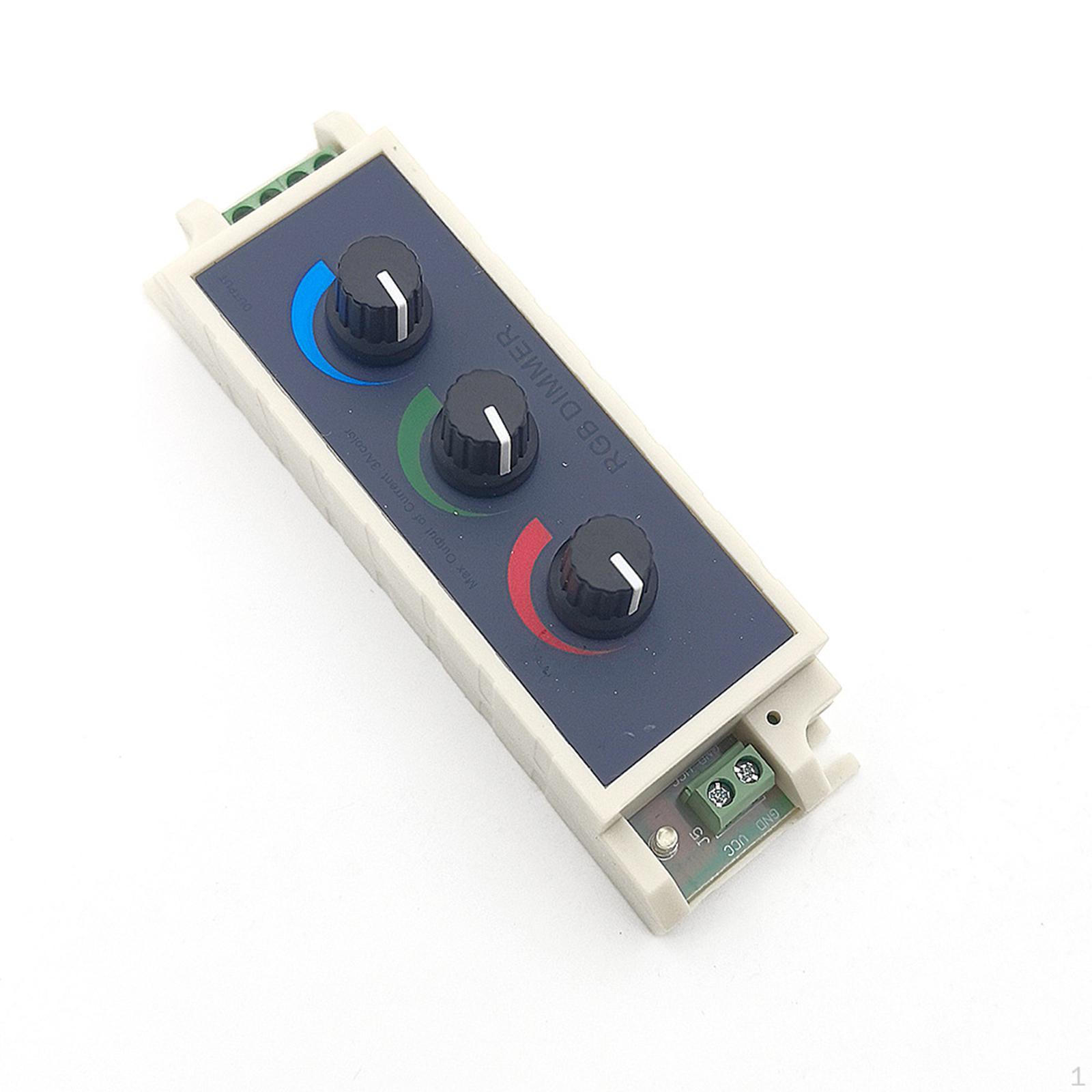 

RGB LED Lights with Rotary Knob Dimmer for Brightness Control – Easy Installation And Compact,