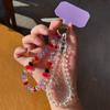 Anti-lost Mobile Phone Chain Lanyard Cellphone Strap Crystal Phone Straps  Card Pendant