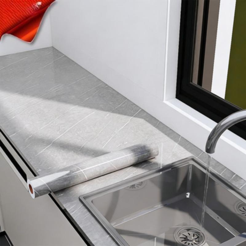 40*1M-3M-5M Self Adhesive Kitchen Oil Proof Sticker  Heat Resistant Waterproof Aluminum Foil Sticker Kitchen Backsplash Wall Protector Decal