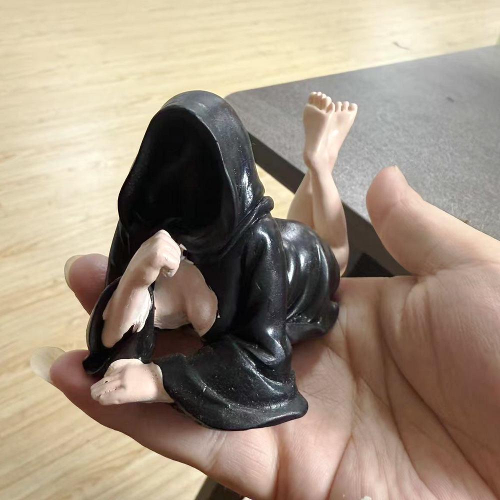 Halloween Regina în Robă Neagră Statuetă Ornament Raft de Cărți Misterios