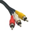 Rosebe AV Splitter AV RCA Male to AV RCA Female x Composite Splitter 22m 2-Way Cable, Red/White/Yellow Red/White/Yellow 2, 2-Way Cable, Length