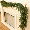 1pc Artificial Norfolk Pine Christmas Wreath Fake Green Garland Front Door Walls Porches Home Decor Xmas Decor Christmas Decor