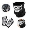 Skeleton Gloves Skull Face Mask for Adult Men Costume Halloween Party Cosplay