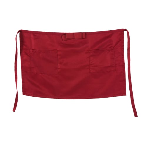 Short Apron, Sommelier Apron, Water-Repellent, Large Capacity, with Pockets, Short Length, Solid Color, Professional Use, Unisex, for Hairdressers, Nu