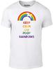 Keep Calm Poop Rainbows T-Shirt – Funny Unicorn Rainbow Animal Tee
