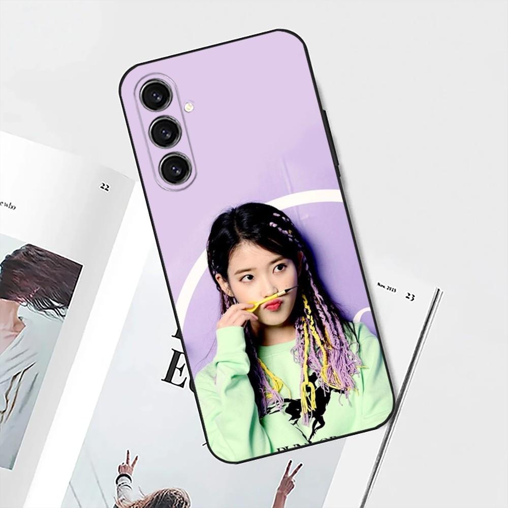 Singer I-IU L-Lee Ji Eun Phone Case For Samsung S25,S24,S21,S22,S23,S30,Ultra,S20,Plus,Fe,Lite,Note,10 Black Soft Shell Samsung S235G