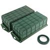 A84E-2 Pack Floral Foam Cage For Flower Arrangements Dry And Wet Floral Foam For Fresh Artificial Flowers Florist Foam