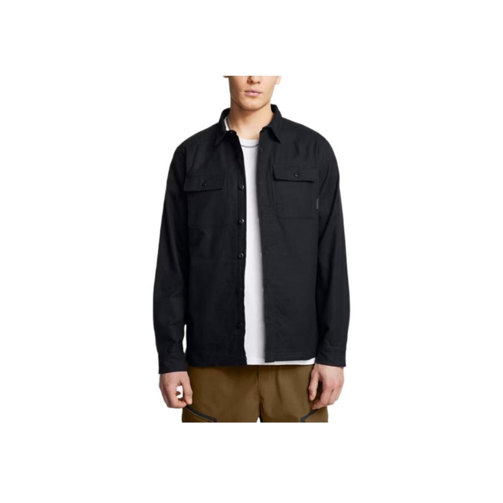 Under Armour Fashionable Minimalist Trendy Fleece Lined Jacket Men Jackets Black 1387000-001
