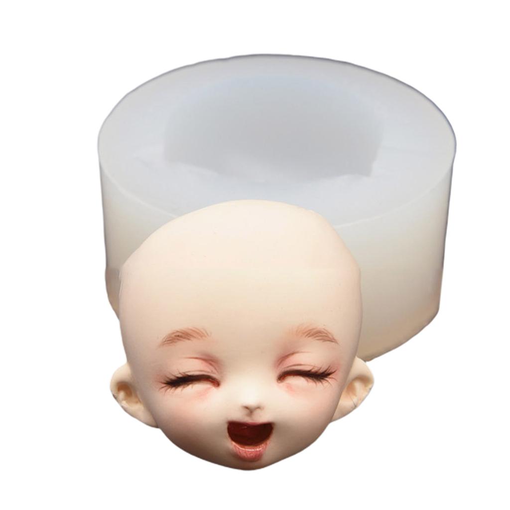 DIY Doll Modification Silicone Mold Clay Head Cake Chocolate Decoration