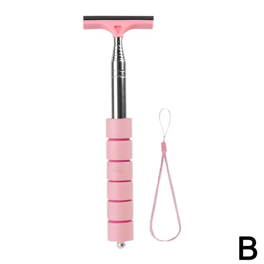 Automobile Windshield Water Scraping Portable Rainy Glass Window Cleaning Tool Extendable Car Rearview Mirror Squeegee Gadget