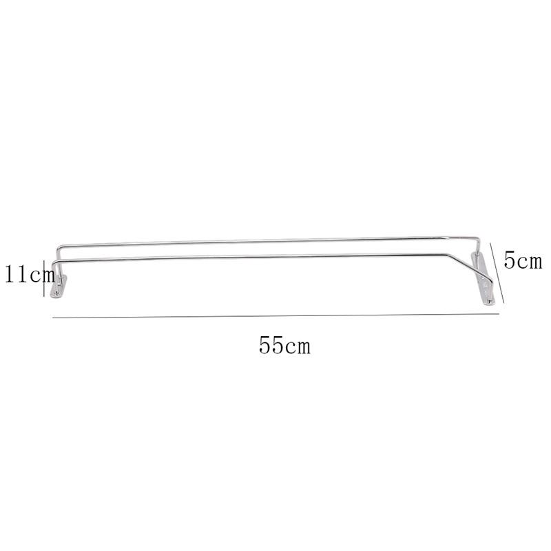 Neuer Rotweinglas Kelch Hänger Rack Überkopf Stielgläser Hausbar Pub Halter Edelstahl Regal Organizer Geschirrständer
