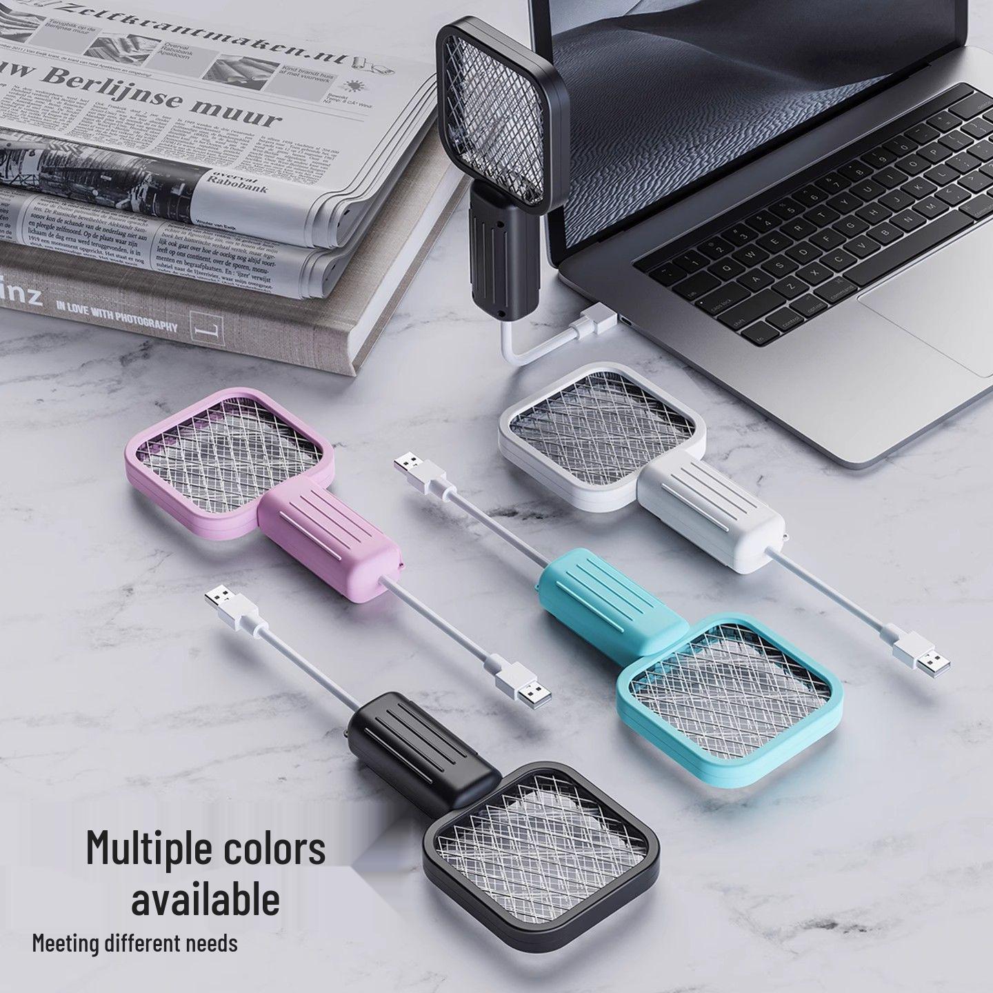 USB Многофункциональная Мини Электрическая Мухобойка-Ловушка с Приманкой и Репеллентом USB Random Color Mosquito Swatter Bare