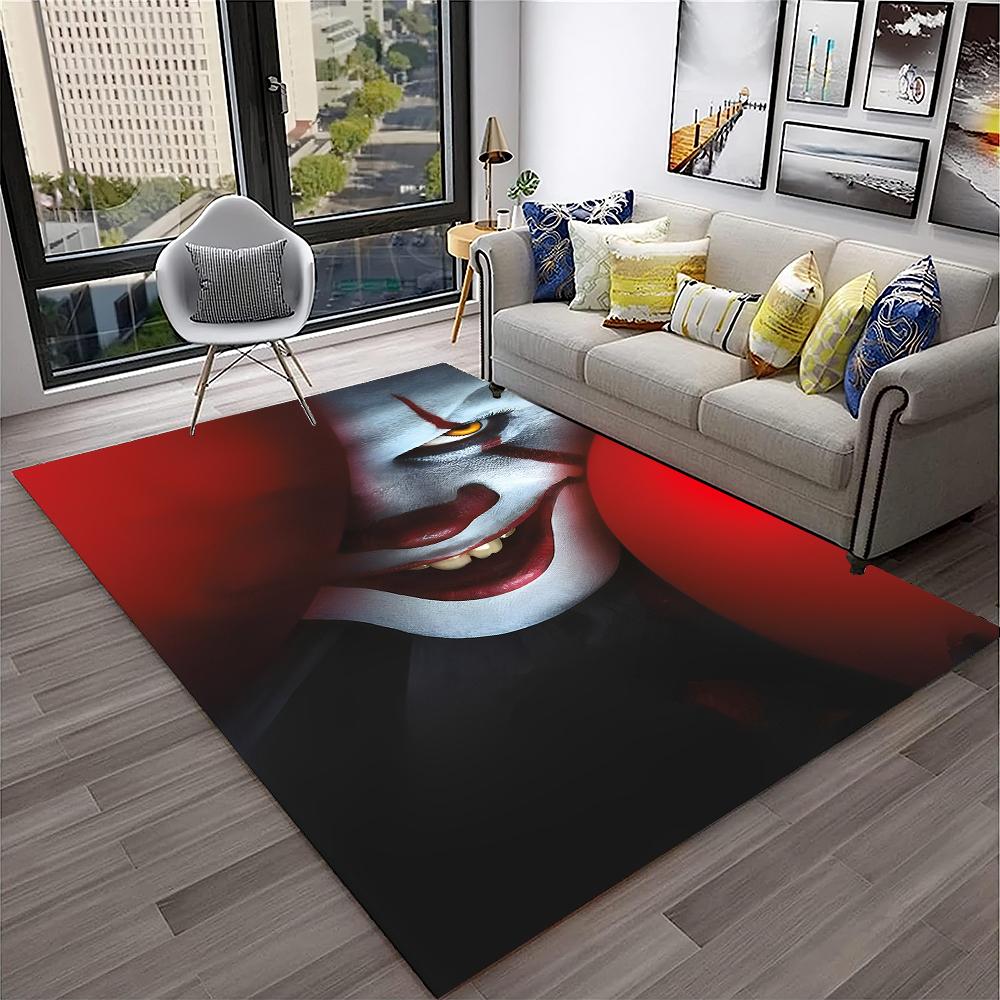 Horror Movie Scream Saw Halloween Cartoon Carpet Rug for Home Living Room Bedroom Sofa Doormat Decor,Area Rug Non-slip Floor Mat