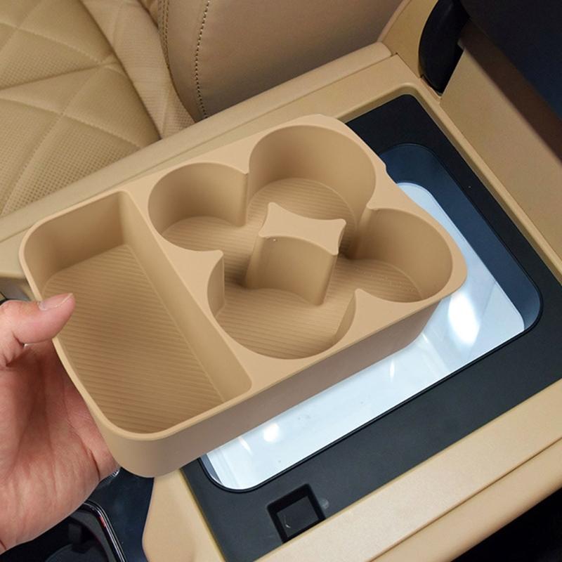 Universal Against Slip Silicone Cup Holders Pad Beverage Grids Organizers Automotive Interior Accessory for BYD Super
