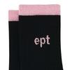 EPT LINE LOGO SOCKS (BLACK_PINK)