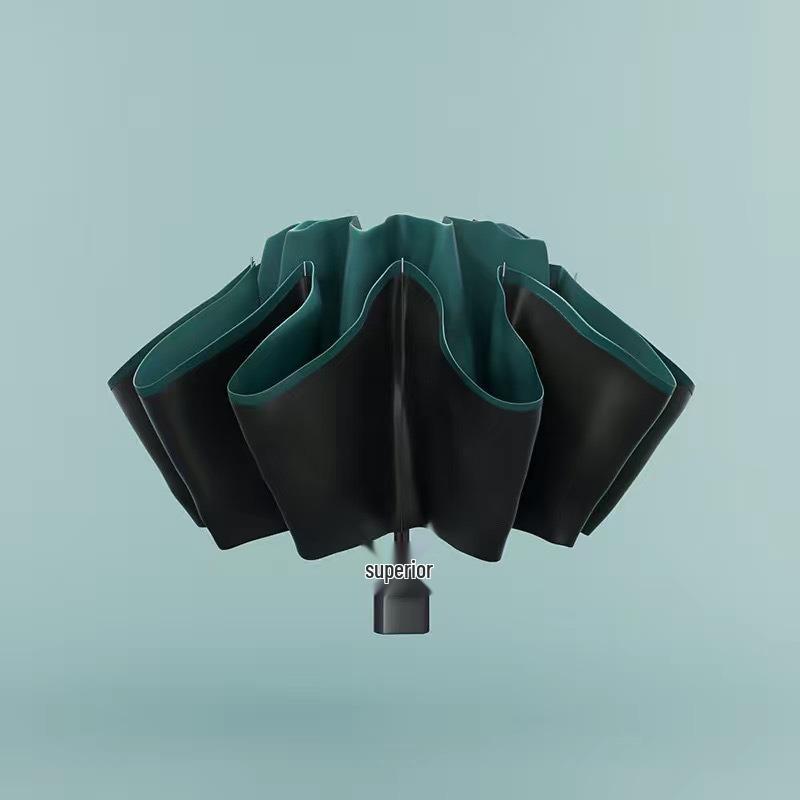 24-Rib Automatic Folding Umbrella: High-End, Large, UV Protection for All Weather