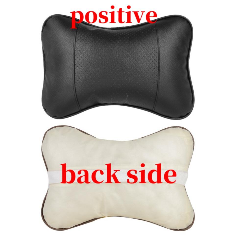 Car neck pillow unilateral PU leather 1 pack headrest headrest headache relief fiber universal car pillow