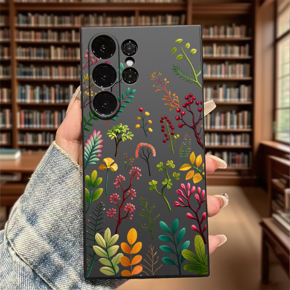 Colorful Twigs Berries Set Soft TPU Phone Case Slim Fit Cover For Samsung Galaxy S26 S25 S24 Ultra S23 S22 S21 Plus All A Series