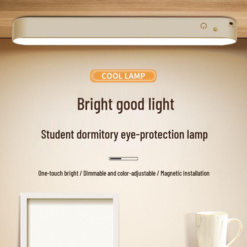 LED Rotatable Desk Lamp with Eye Protection and Magnetic Mount for Dorm Study