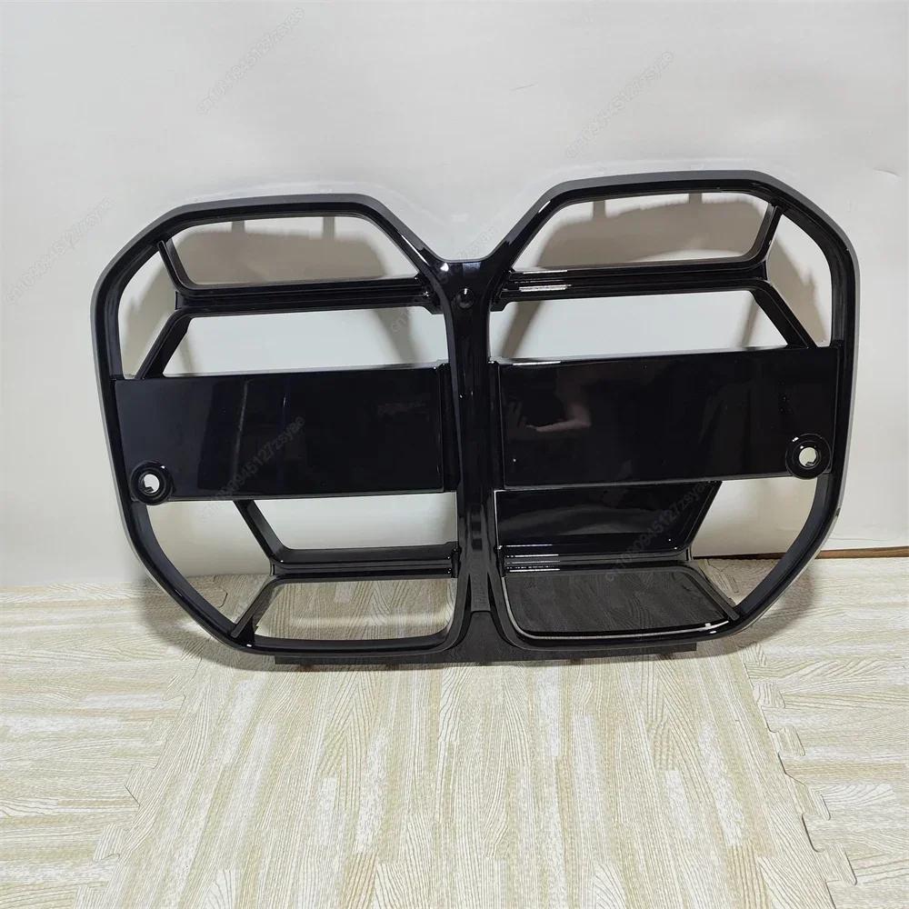 Front Bumper Grilles Gloss Black Hood Grill With ACC For BMW 4 Series G26 4-Door Gran Coupe 2021-2024 Bodykits Tuning CS Style