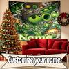 Custom Name Personalized Plants vs. Zombies Print Tapestry, Wall Art Decor, Bedroom, Dorm, Apartment, LivingRoom, Party Backdrop, Gift for Birthday