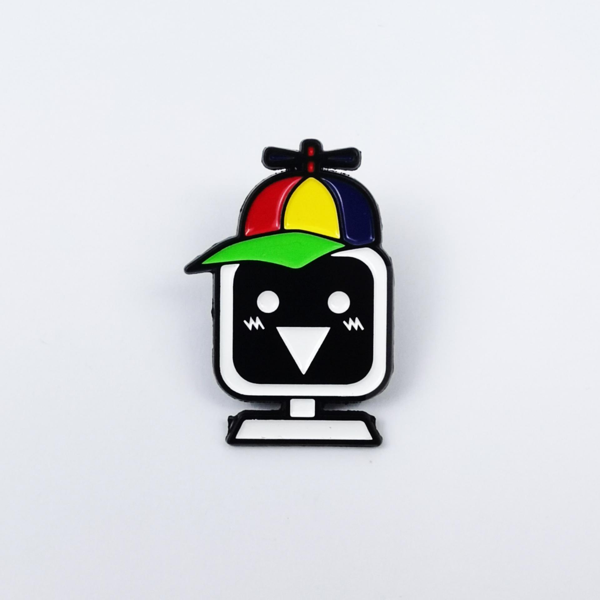 Personalized Cartoon Brooch – Cute and Creative Multi-dimensional Backpack Decoration Badge
