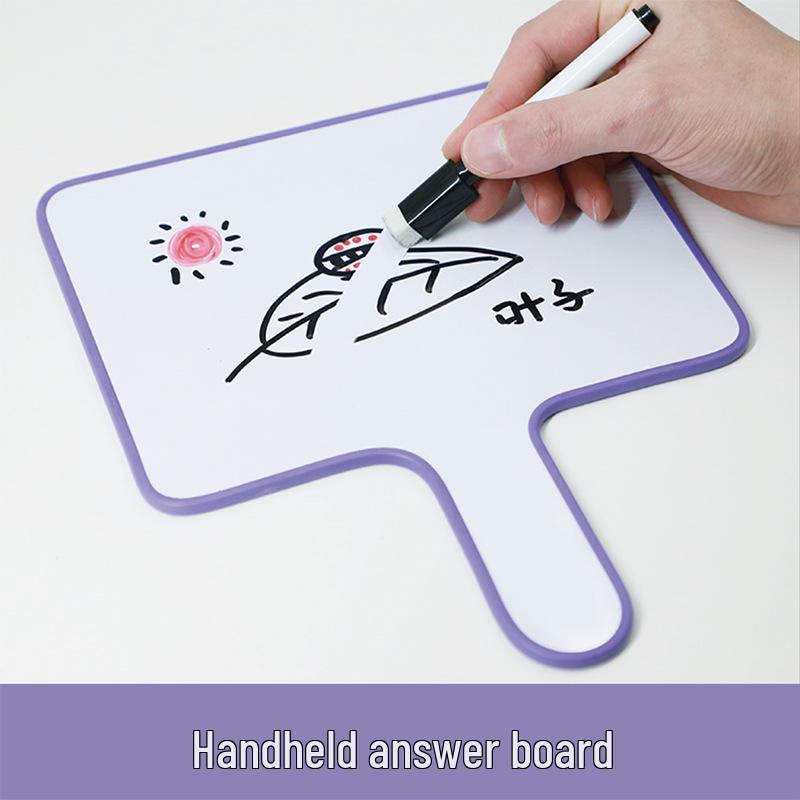 Erasable Handheld Mini Whiteboard for Kids & Live Rooms Handheld Whiteboard (Pink Edge) with Gift Package