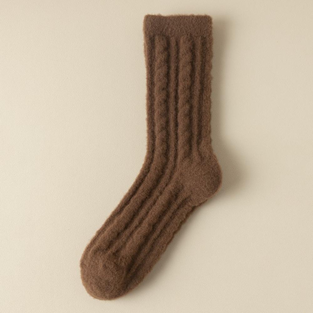 

Thicken Winter Socks Keep Warm Plush Socks Comfortable Warm Cashmere Socks Winter коричневый