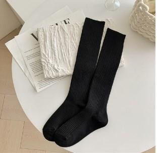 Lange Socken für Damen, Kaschmir, Damenstiefel, einfarbig, Wolle, Oberschenkelstrumpf, dünn, lässig, Baumwolle, über dem Knie, flauschige lange Kniestrümpfe für Damen One Size brown