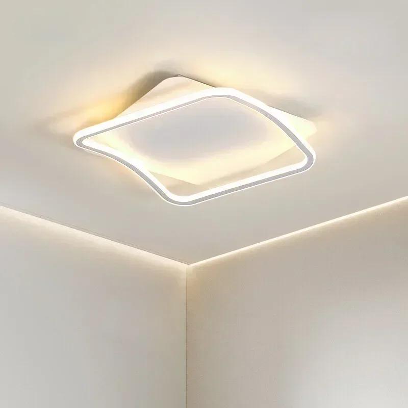 Modern Simple LED Ceiling Lamp For Living Room Bedroom Study Baby Room Kitchen Aisle Loft Chandelier Lighting Fixture Home Decor