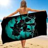 1Pc Superhero Moonlit Battle Beach Towel Quick Dry Multiuse For Beach Pool Gym Yoga Home Travel Christmas Halloween Xmas Gift El141