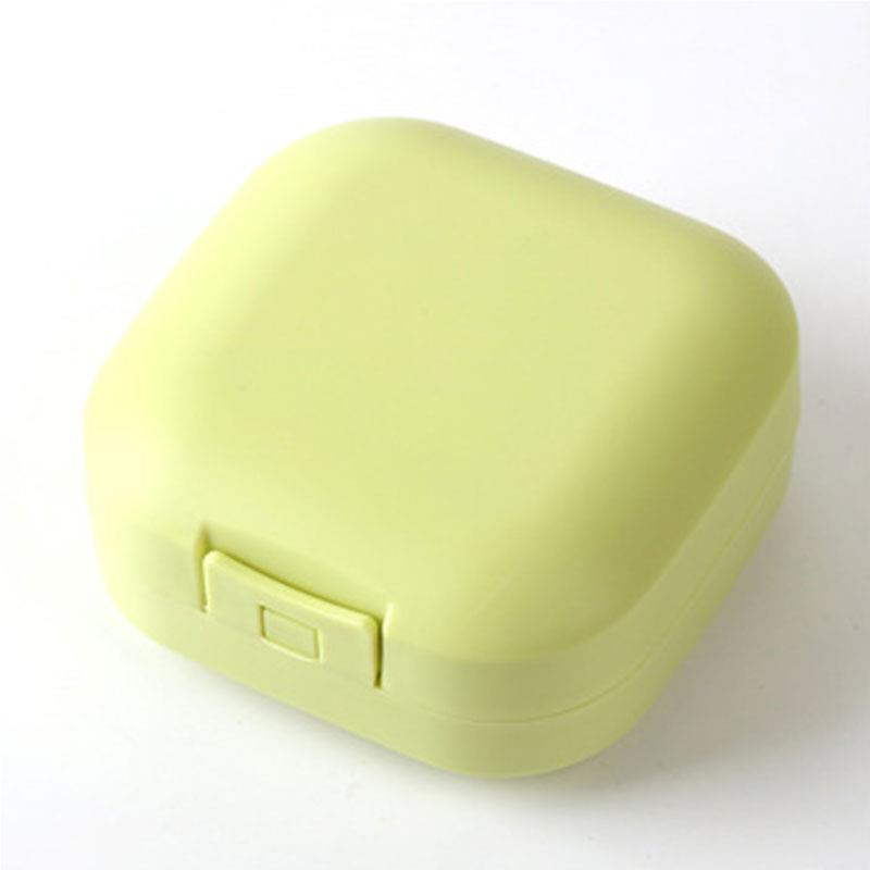 Portable Travel Soap Box Drain Box Waterproof Soap Case Sealed Soap Box Candy Color Soap Organizer for Bathroom Home El