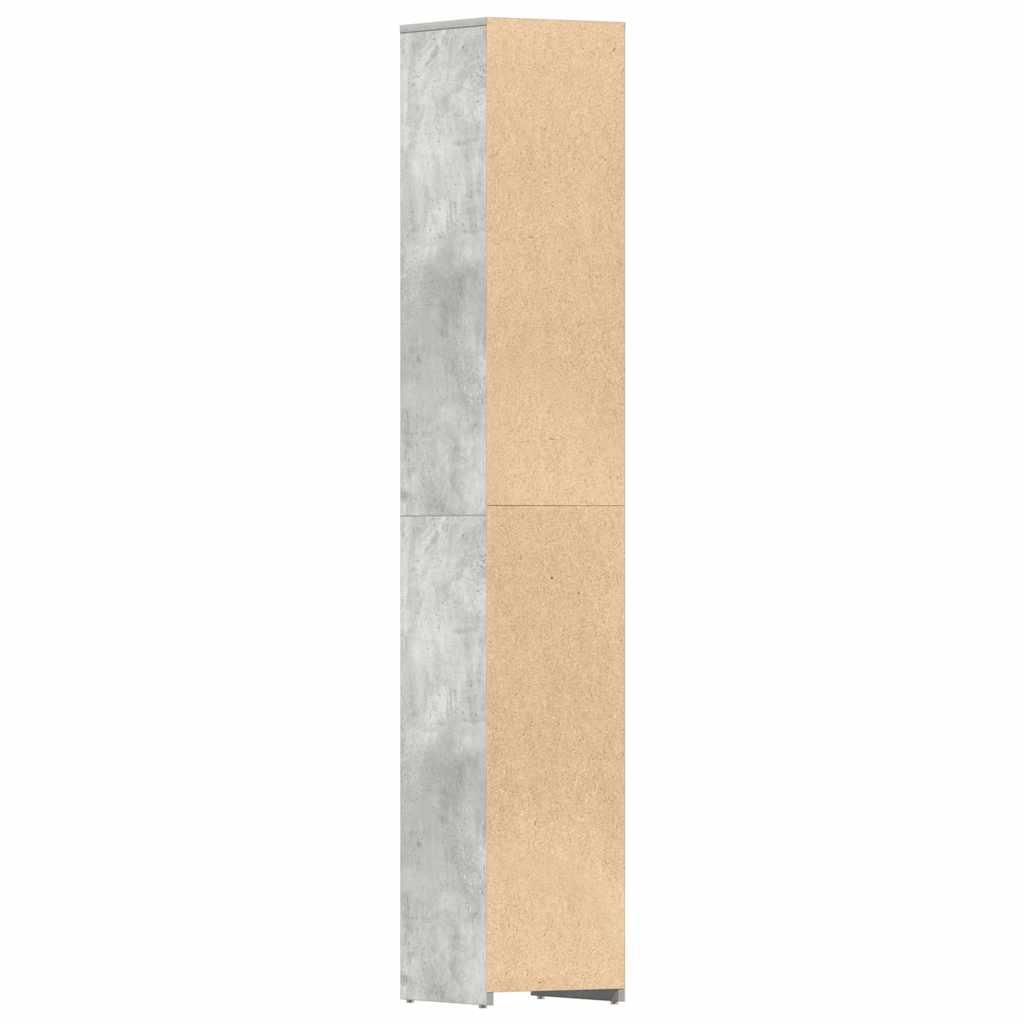 Moderne Badezimmerkommode, Ecklagerungssschrank, Stauraumregal, 30x30x183,5 Zentimeter