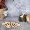 20 Stück Kleine Gewürzlöffel, Mini Holzlöffel für Salz, Natürlicher Holzlöffel, für Gewürzgläser, Kaffee, Marmelade, Gewürze, Honig, Tee, Zucker, Küche Kochen