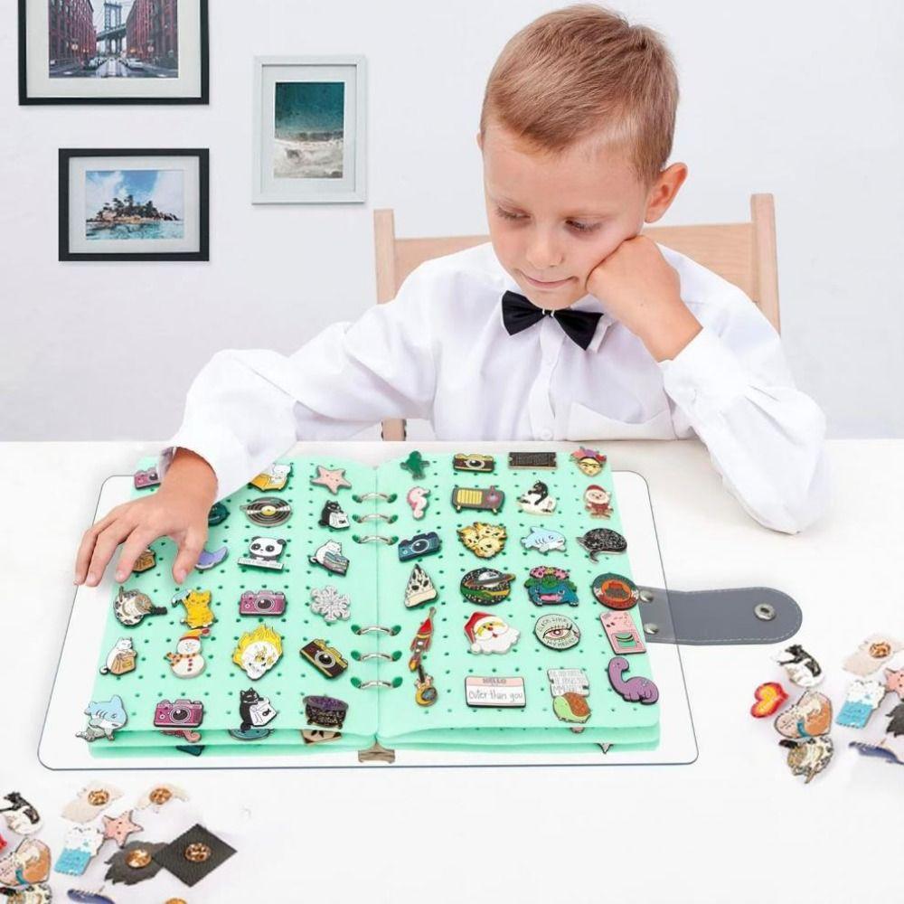 Space Saving Felt Brooch Storage Book Dust-proof Badge Charms Organizer  Medal Organization