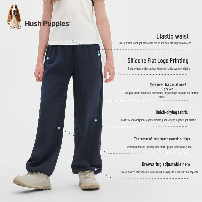 Hush Puppies Girls' Quick-Dry Flared Summer Pants