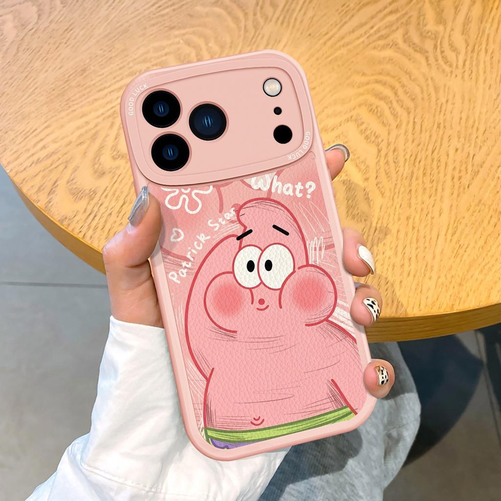 New Lambskin Soft Shell SpongeBob SquarePants Patrick Star Mobile Phone Case Apple 11/11/11 ProMax Cartoon Situation