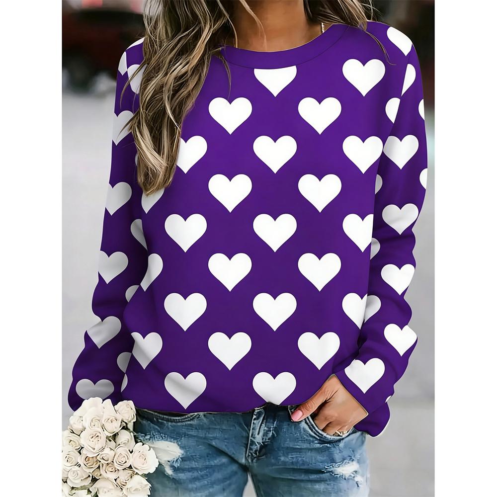 

Women s casual long sleeved T-shirt 5XL
