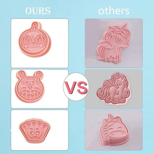 Anpanman Cookie Cutter Set (10 pieces) - Baking Kit with Chocolate Cutter and Press-Type Confectionery Tools for Kids, Handmade Prizes