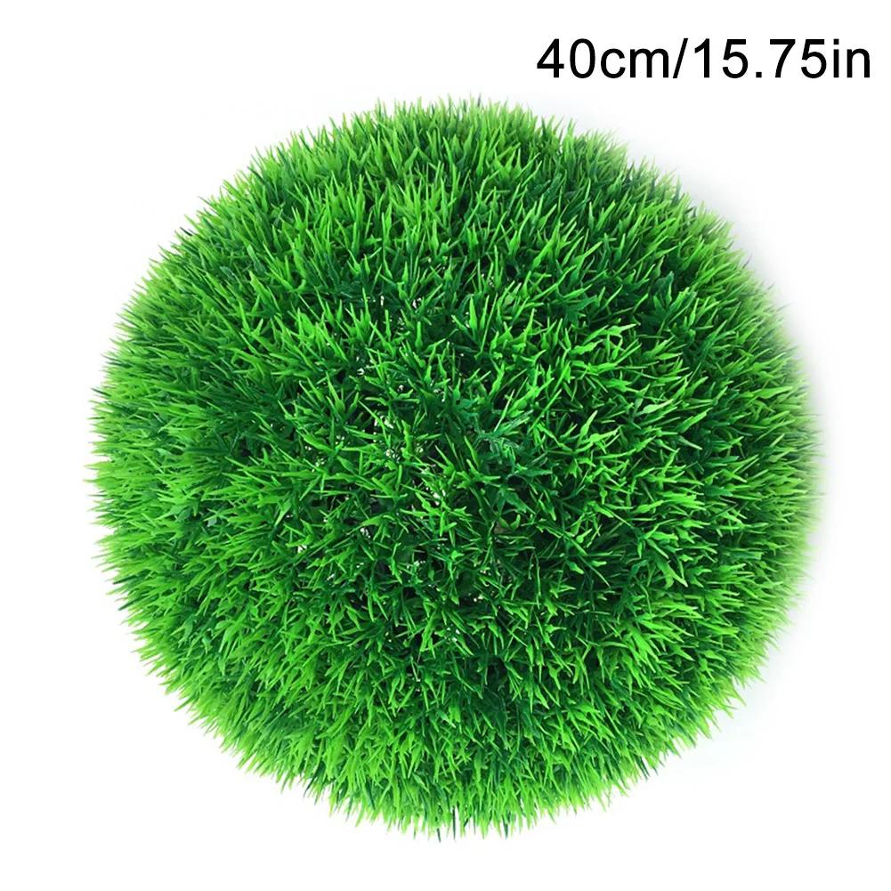 12-40cm Artificial Grass Topiary Balls Hanging Ball For Wedding Party Diy Hotel Home Yard Garden Decoration