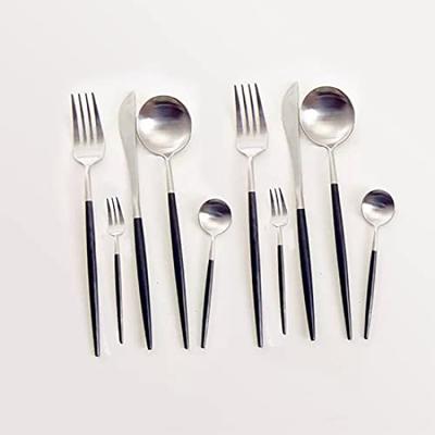 Cesa Beams Cutlery Cutlery Set Stylish Cutlery Gold Cutlery Nordic Camping Cutipol Style Basic 5 Pieces X 2 Sets Spoon Fork Knife Teaspoon Cake Fork