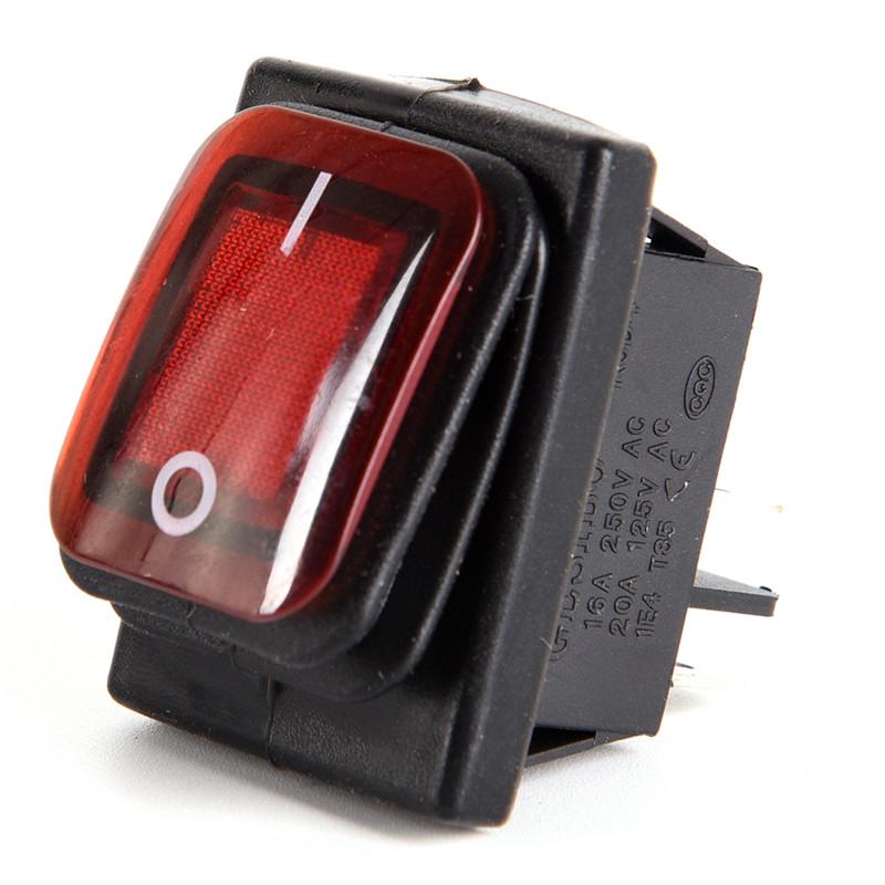 Waterproof 4 Pin 12V Led Rocker Toggle Switch Momentary Car Boat Marine On-Off