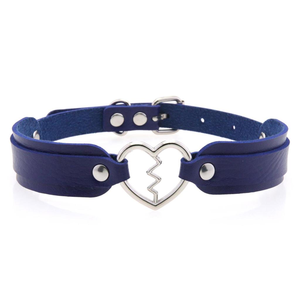Collane con Ciondolo a Cuore Gotico Sexy alla Moda Vintage Gioielli Regalo Cuore Gotico in Pelle Collana Choker Punk da Donna Harajuku