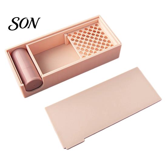 Art Studio Desktop Tidy Clay Tools Kit, Powder Storage Box with Sieve Brush Container, Plastic Bin Craft Organizer, Air Dry Accessory for DIY Pottery